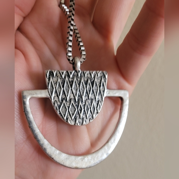 Lucky Brand turquoise and silver necklace and earring set - Picture 6 of 7